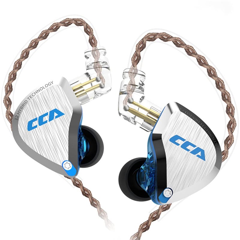 CCA C12 in Ear Monitor Headphones 5BA 1DD Hybrid HiFi IEM Earphones Noise Isolating Stereo Wired Earbuds for Musicians Audiophile Singers DJ - Image 1